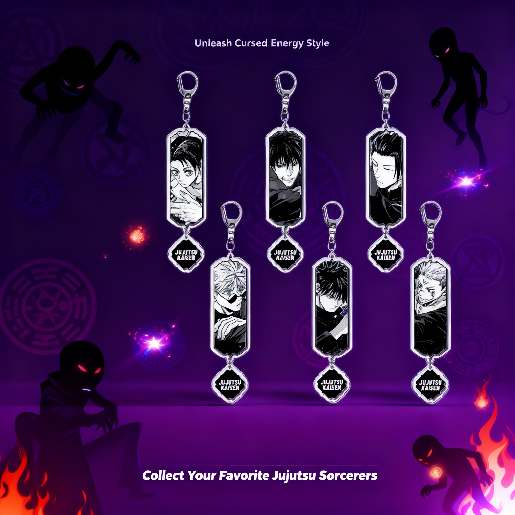 Gojo Anime Merchandise - Jujutsu Kaisen Anime Keychain Yuji Itadori