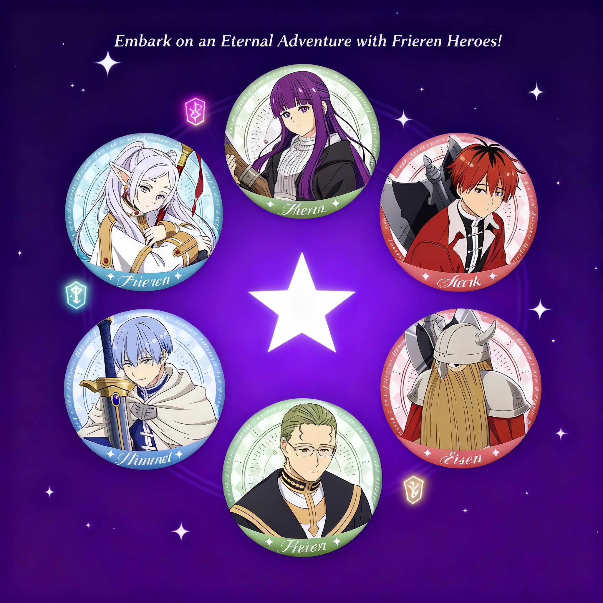 Frieren Anime Merchandise - Frieren Beyond Journeys End Anime Badge