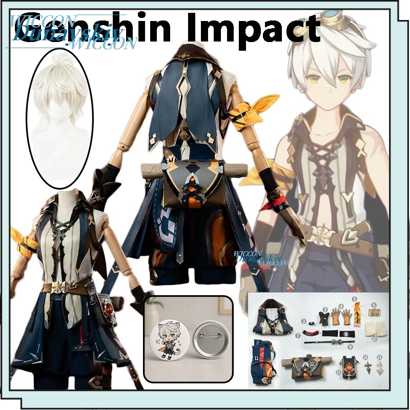 Anime Merchandise Usa - Genshin Impact Bennett Cosplay Outfit With