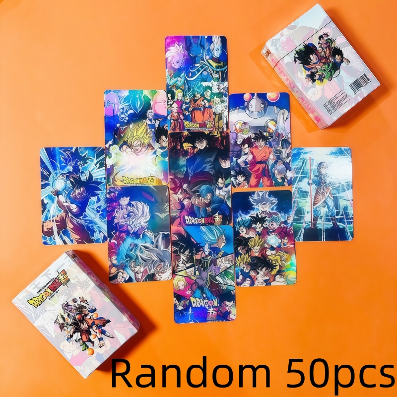Anime Merchandise Usa - 50pcs Dragon Ball holographic cards cartoon
