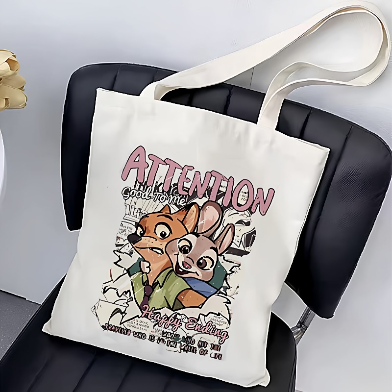 Zootopia cartoon canvas bag, J – обзор и цена Anime Kingdom Merchandise